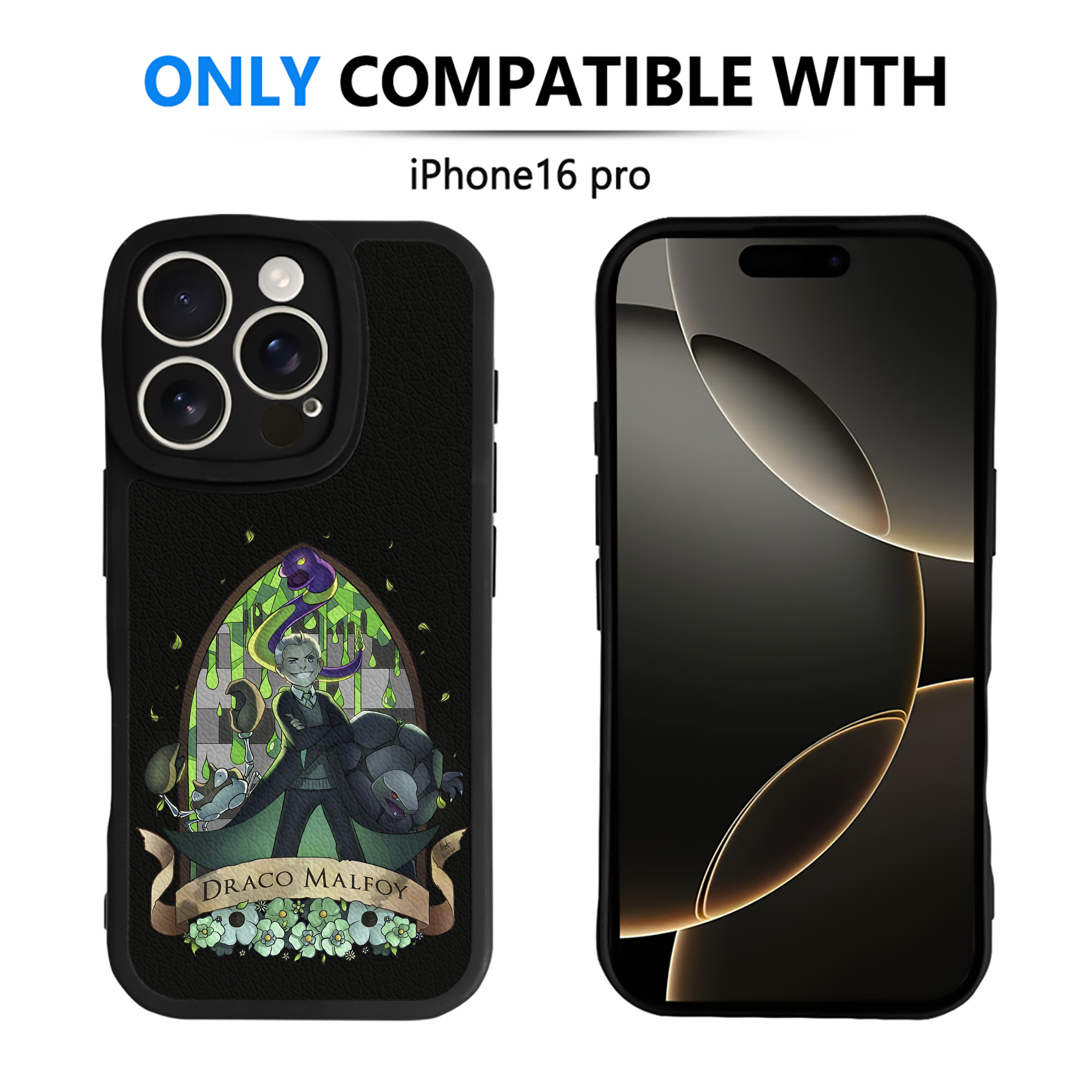 （画像用） Harry Potter ハリー・ポッターシリーズ 【iPhone 16シリーズ対応】シリコンスマホケース（レザー調） 材質：シリコン